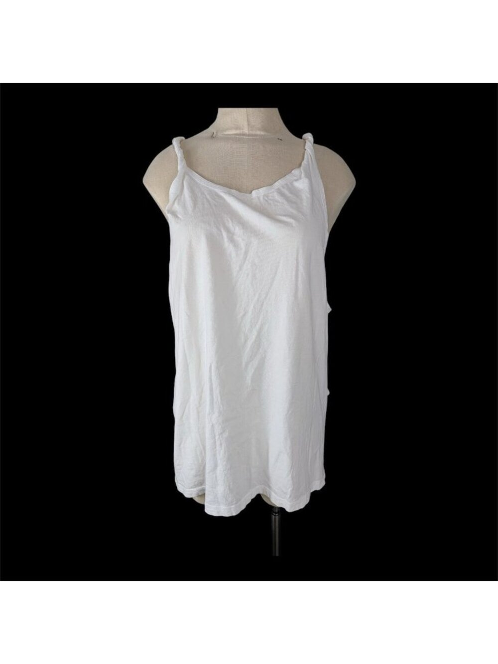 Free People White sleeveless camisole tank top women's size M